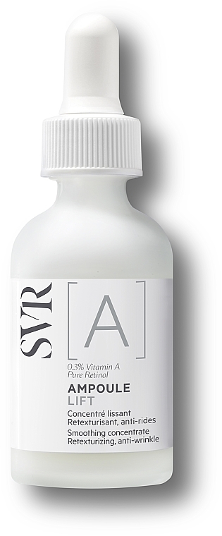 Wygładzający koncentrat do twarzy z witaminą A - SVR [A] Ampoule Lift Smoothing Concentrate — Zdjęcie N1