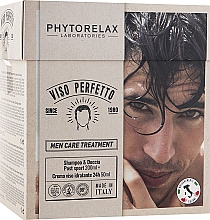 Kup Zestaw - Phytorelax Laboratories Men Care Treatment Viso Perfetto (sh/gel/200ml + f/cr/50ml)
