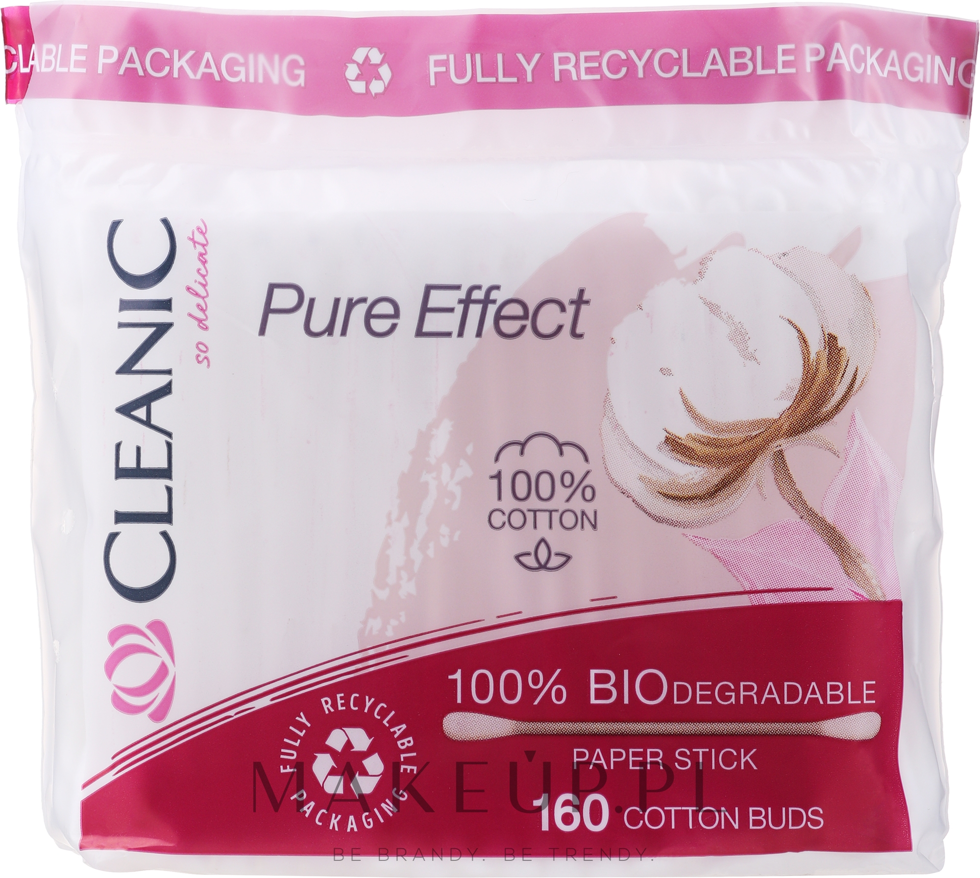 Patyczki kosmetyczne - Cleanic Pure Effect — Zdjęcie 160 szt.