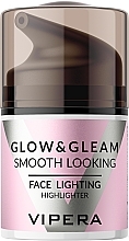 Rozświetlacz do twarzy - Vipera Glow And Gleam Smooth Looking Face Lighting Highlighter  — Zdjęcie N1