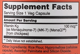 Witamina K-2 na zdrowe kości - Now Foods MK-7 Vitamin K-2 100 mcg — Zdjęcie N2