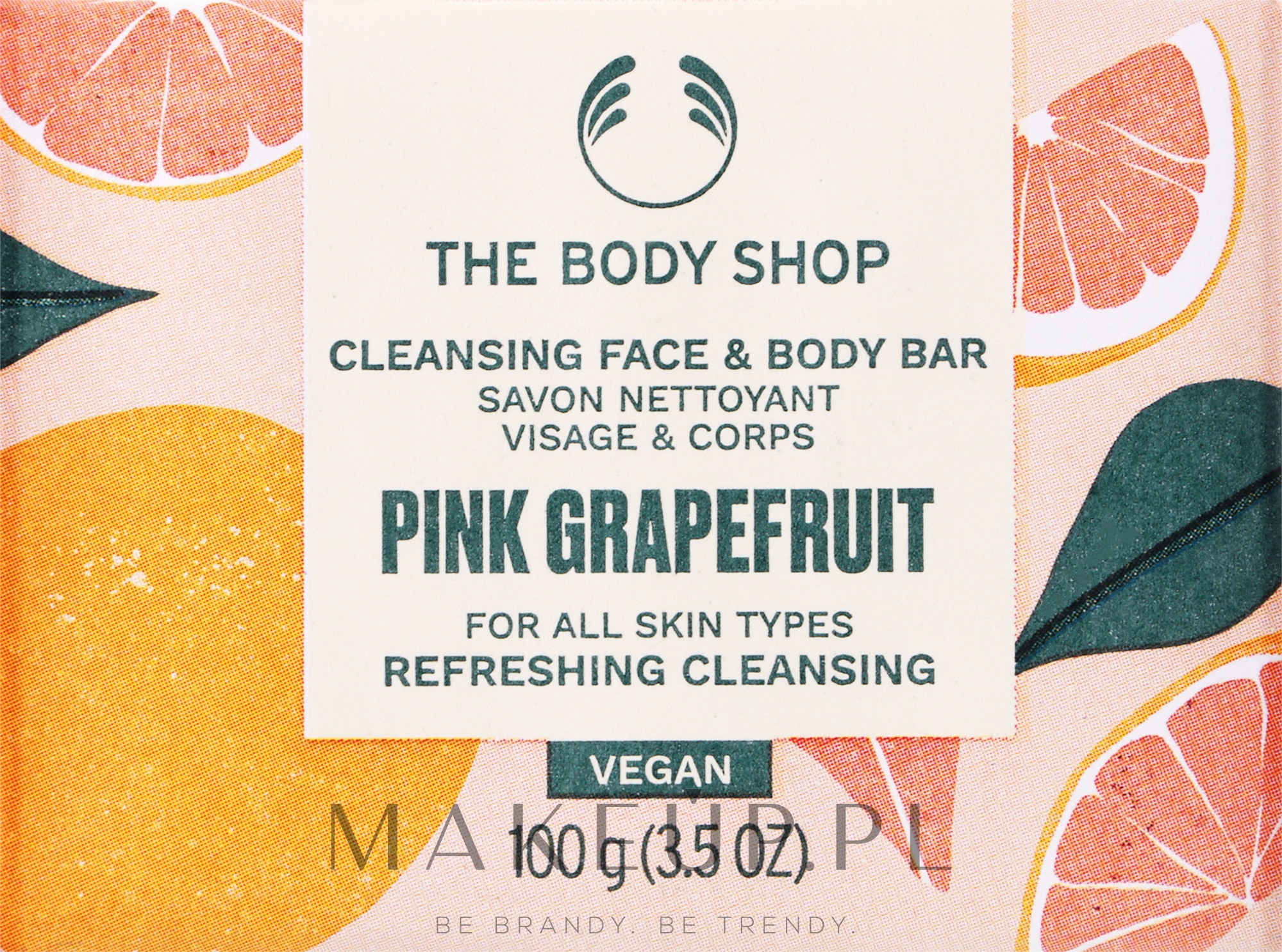Mydło do twarzy i ciała - The Body Shop Pink Grapefruit Cleansing Face & Body Bar — Zdjęcie 100 g
