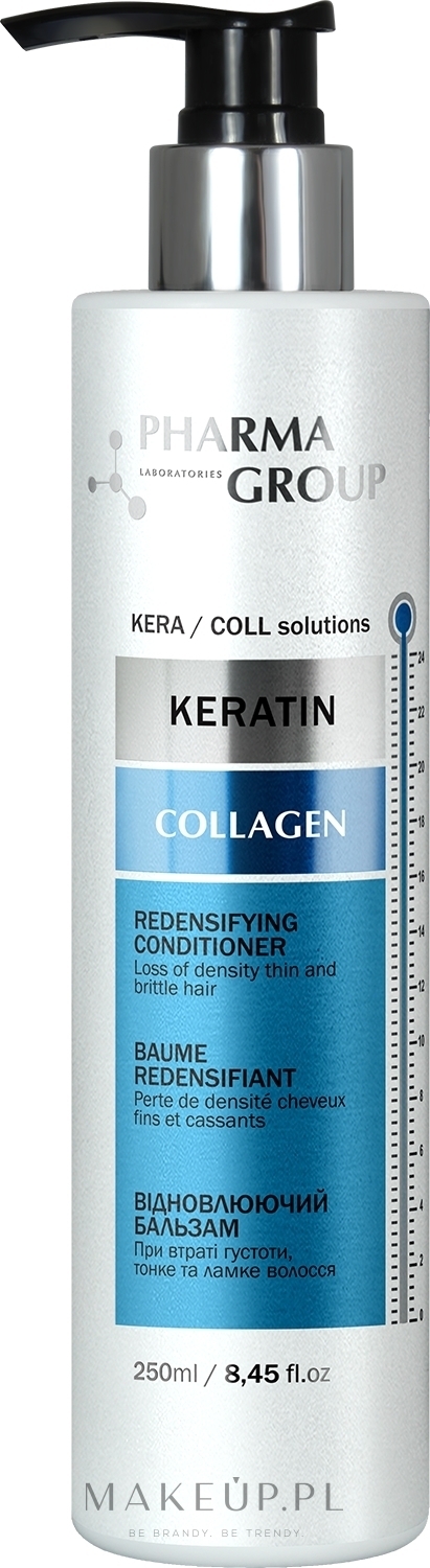 Balsam rewitalizujący - Pharma Group Laboratories Keratin + Collagen Redensifying Conditioner — Zdjęcie 250 ml
