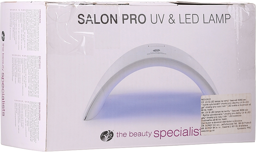 PRZECENA! Lampa UV/LED, biała - Rio-Beauty Salon Pro UV & LED Lamp * — Zdjęcie N3