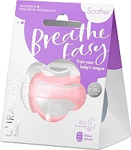 Smoczek dla niemowląt w wieku od 1 do 2,5 lat z pojemnikiem do przechowywania, różowy - Curaprox Baby Soother Breathe Easy  — Zdjęcie N5