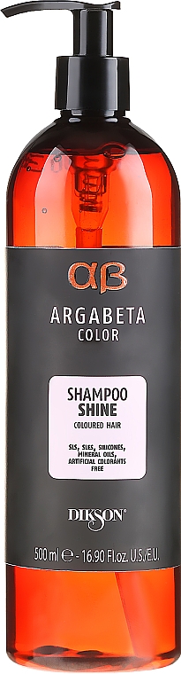 Szampon nabłyszczający do włosów farbowanych - Dikson Argabeta Shine Shampoo — Zdjęcie N3