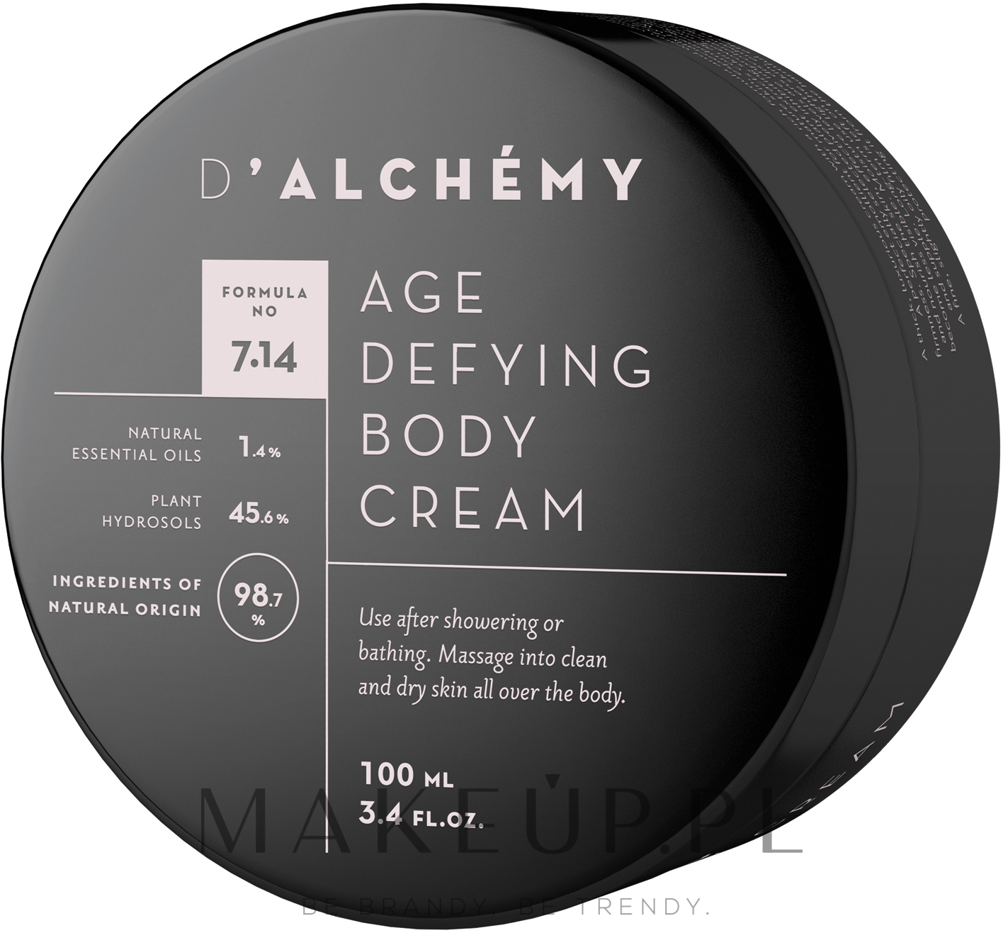 Przeciwstarzeniowy krem do ciała - D'Alchemy Age Defying Body Cream — Zdjęcie 100 ml