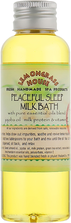 Mleczko do kąpieli Spokojny sen - Lemongrass House Peaceful Sleep Milk Bath