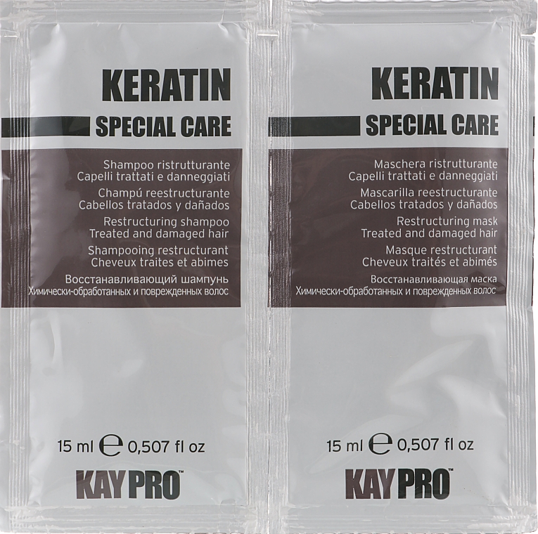 Zestaw - KayPro Special Care Keratin (shmp/15ml + h/mask/15ml)