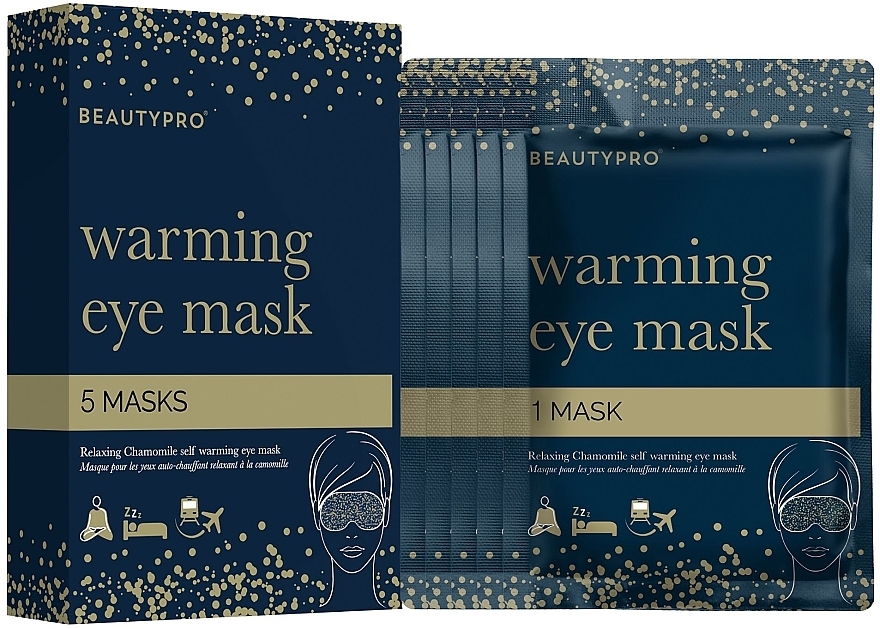 Rozgrzewająca maseczka na oczy - BeautyPro Warming Eye Mask — Zdjęcie N1