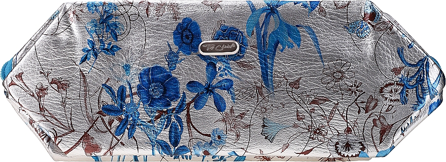 Kosmetyczka Srebrna Łąka, 94330, z niebieskimi kwiatami - Top Choice — Zdjęcie N2