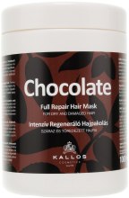 Intensywna, regenerująca, czekoladowa maska do suchych i łamiących sie włosów - Kallos Cosmetics Chocolate Mask — Zdjęcie N3