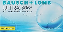 Soczewki kontaktowe, krzywizna 8,5 mm, 6 szt. - Bausch+Lomb ULTRA® For Presbyopia — Zdjęcie N1
