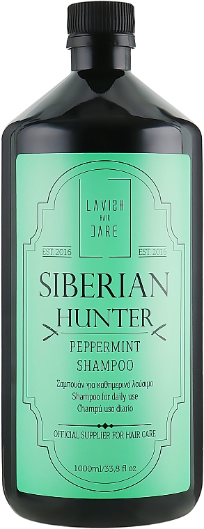 Delikatny szampon do codziennego użytku - Lavish Care Siberian Hunter Peppermint Shampoo — Zdjęcie N3