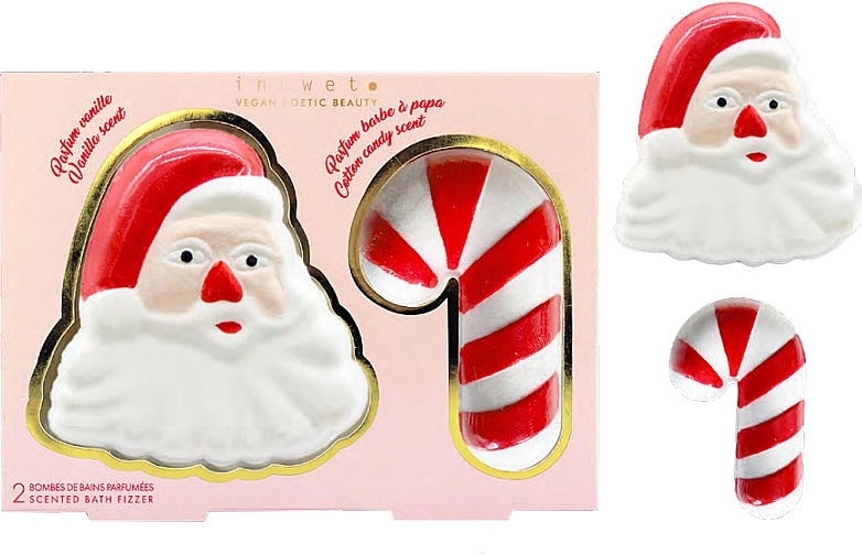 Zestaw - Inuwet Santa Claus (bath/bomb/180g + bath/bomb/100g) — Zdjęcie N1