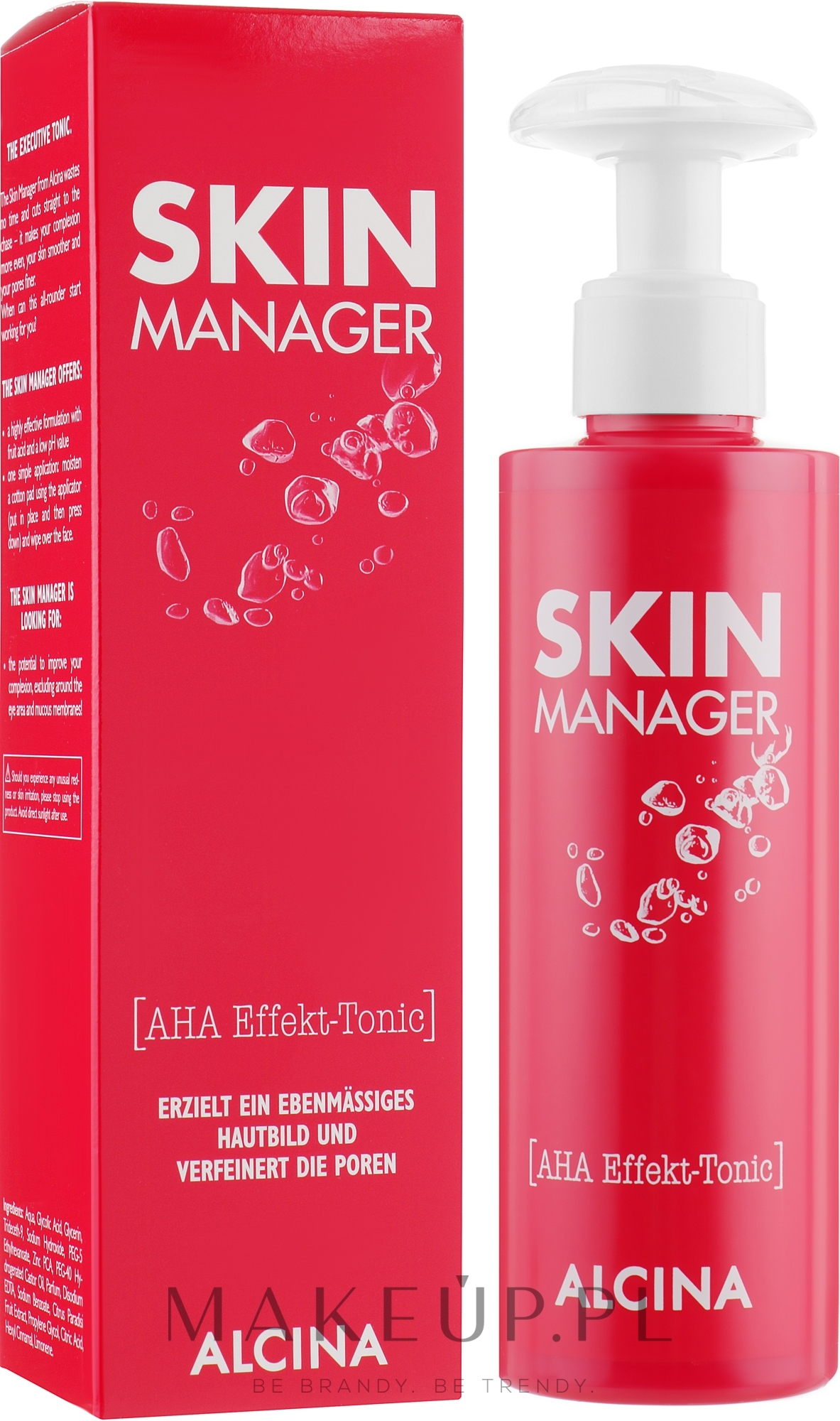Tonik do twarzy z kwasami owocowymi - Alcina Skin Manager Tonic — Zdjęcie 190 ml