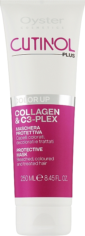Maska do włosów farbowanych - Oyster Cutinol Plus Collagen & C3-Plex Color Up Protective Mask