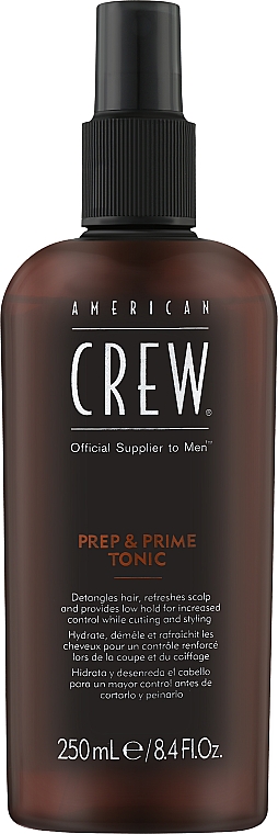 Nawilżająco-odświeżający tonik do włosów - American Crew Official Supplier to Men Prep & Prime Tonic — Zdjęcie N1
