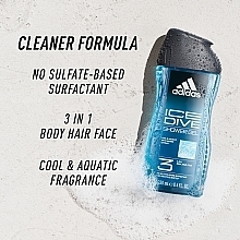 Żel pod prysznic dla mężczyzn - Adidas Ice Dive Body, Hair And Face Shower Gel — Zdjęcie N4