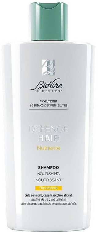 Odżywczy szampon do włosów - BioNike Defence Hair Nourishing Shampoo — Zdjęcie N1