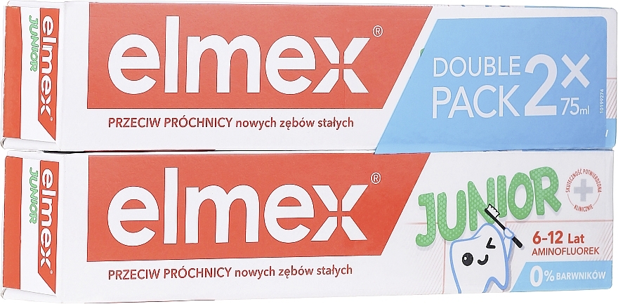 PRZECENA! Zestaw - Elmex Junior Toothpaste (2 x toothpaste 75 ml) * — Zdjęcie N1