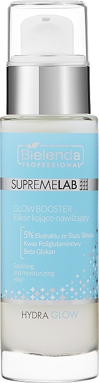 Kojący eliksir nawilżający do twarzy - Bielenda Professional SupremeLab Hydra Glow Booster — Zdjęcie N1