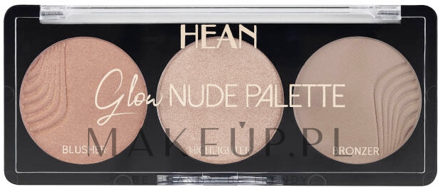 Paleta do konturowania twarzy - Hean Glow Nude Palette SunGlow — Zdjęcie 8 g