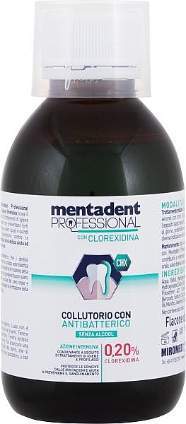 Płyn do płukania ust - Mentadent Professional Clorexidina 0,20% — Zdjęcie N1