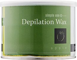 Ciepły wosk do depilacji w słoiczku Green Apple - Simple Use Beauty Depilation Wax — Zdjęcie N5