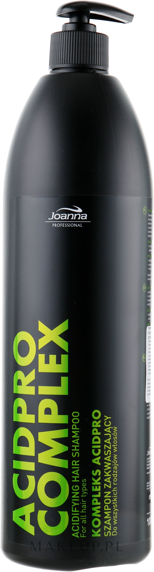 Zakwaszający szampon do włosów - Joanna Professional Acidifying Hair Shampoo — Zdjęcie 1000 ml