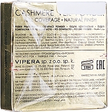 PRZECENA! Mineralizowany prasowany puder do twarzy z lusterkiem - Vipera Cashmere Veil Powder * — Zdjęcie N6