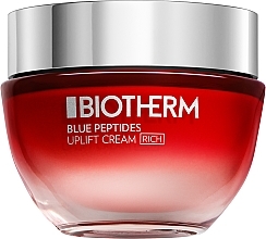 Bogaty krem o działaniu liftingującym i rozświetlającym dla suchej skóry twarzy - Biotherm Blue Peptides Uplift Cream Rich — Zdjęcie N1