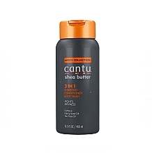 Kup Szampon 3 w 1 - Cantu Shea Butter Men's 3 in 1 Shampoo, Conditioner, and Body Wash