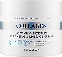 Kup Oczyszczający krem do masażu twarzy i ciała 3 w 1 - Enough Collagen Soft Milky Moisture Cleansing & Massage Cream