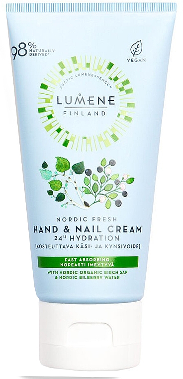 Nawilżający krem do rąk i paznokci - Lumene Nordic Fresh Hand & Nail Cream