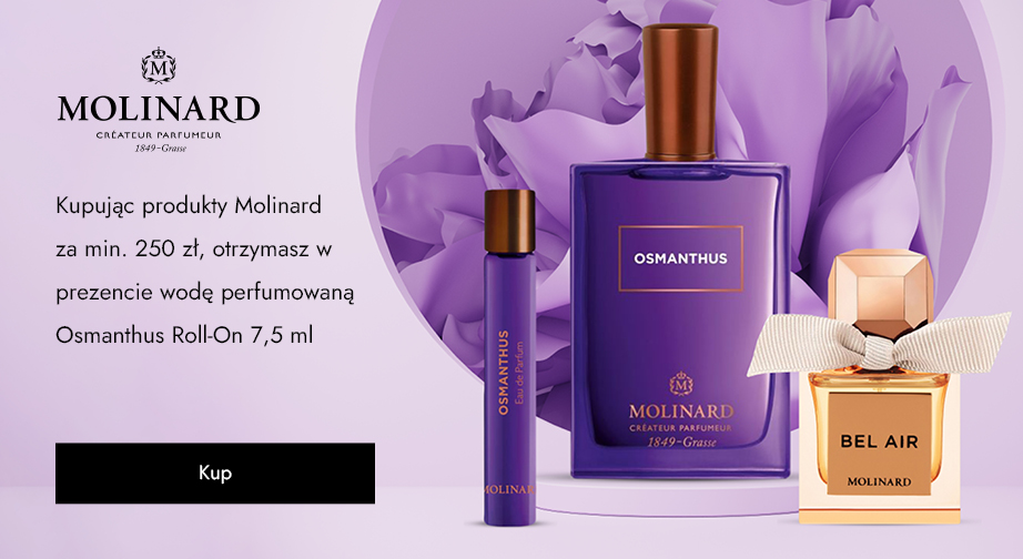 Kupując produkty Molinard za min. 250 zł, otrzymasz w prezencie wodę perfumowaną Osmanthus Roll-On 7,5 ml.
