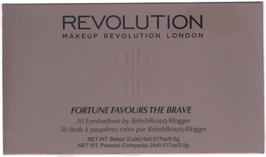 Paleta cieni do powiek, 30 kolorów - Makeup Revolution Eyeshadow Palette Fortune Favours The Brave — фото N3