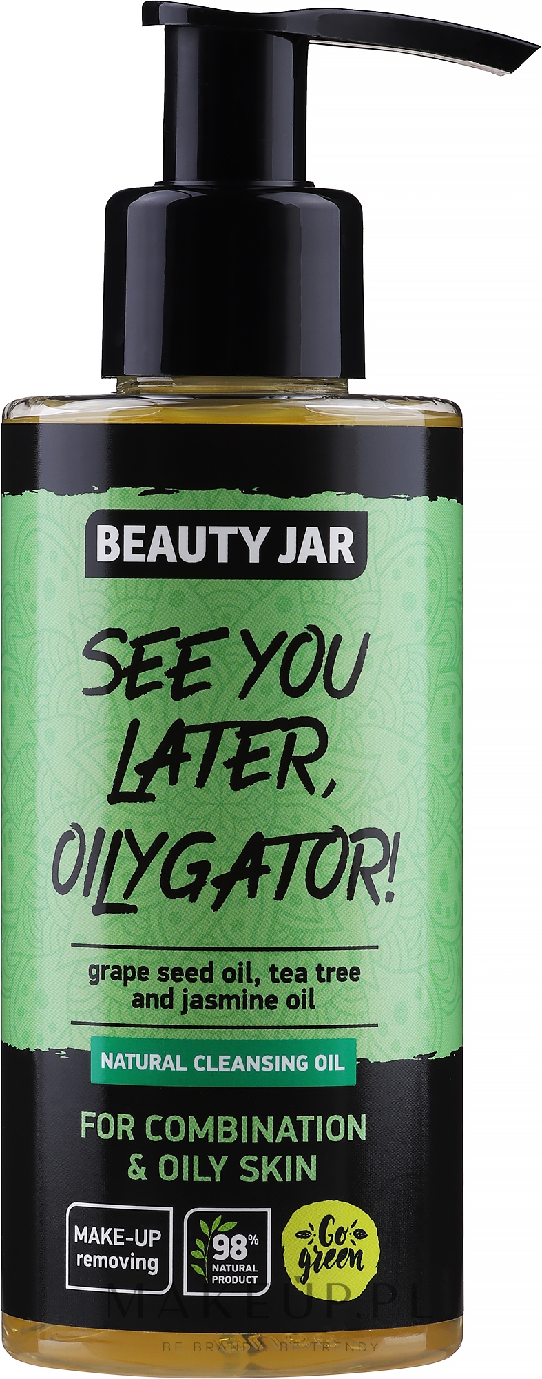 Oczyszczający olejek do skóry mieszanej i tłustej - Beauty Jar Natural Cleasing Oil See You Later, Oilygator! — Zdjęcie 150 ml