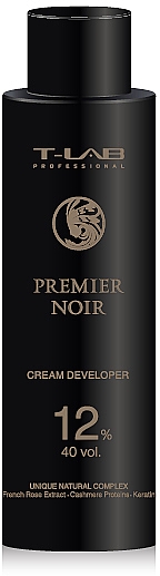 Oksydant do farb 12% - T-LAB Professional Premier Noir Cream Developer 40 vol. 12%