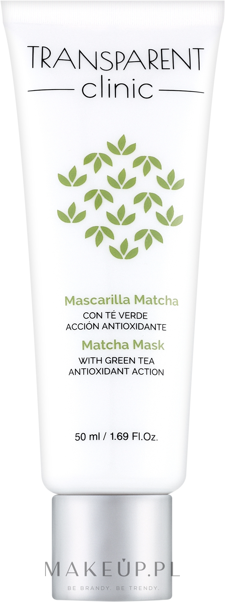 Przeciwstarzeniowa oczyszczająca maska do twarzy z zieloną herbatą - Transparent Clinic Matcha Mask With Green Tea — Zdjęcie 50 ml