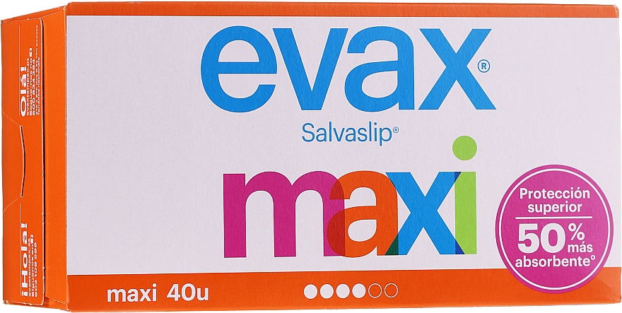 Wkładki higieniczne Maxi, 40 szt. - Evax Salvaslip — Zdjęcie N1