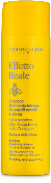 Szampon intensywnie odżywiający do włosów suchych i zniszczonych - L'Erbolario Effetto Reale Shampoo Nutrimento Intenso — Zdjęcie N2
