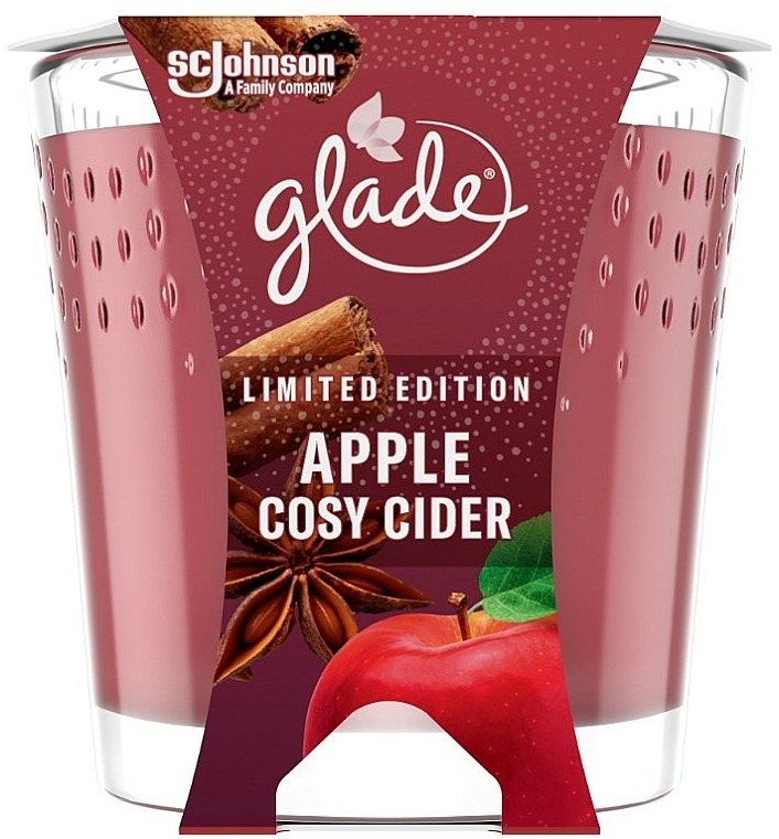 Świeca zapachowa Jabłkowy cydr i cynamon - Glade Apple Cozy Cider Candle — Zdjęcie N1
