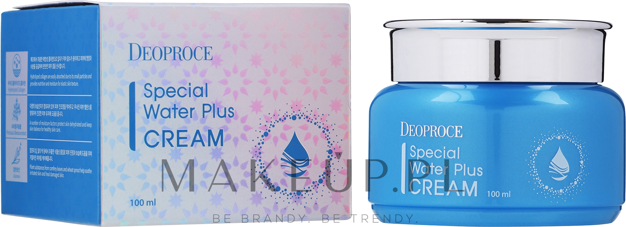 Nawilżający krem ​​do twarzy - Deoproce Special Water Plus Cream — Zdjęcie 100 ml