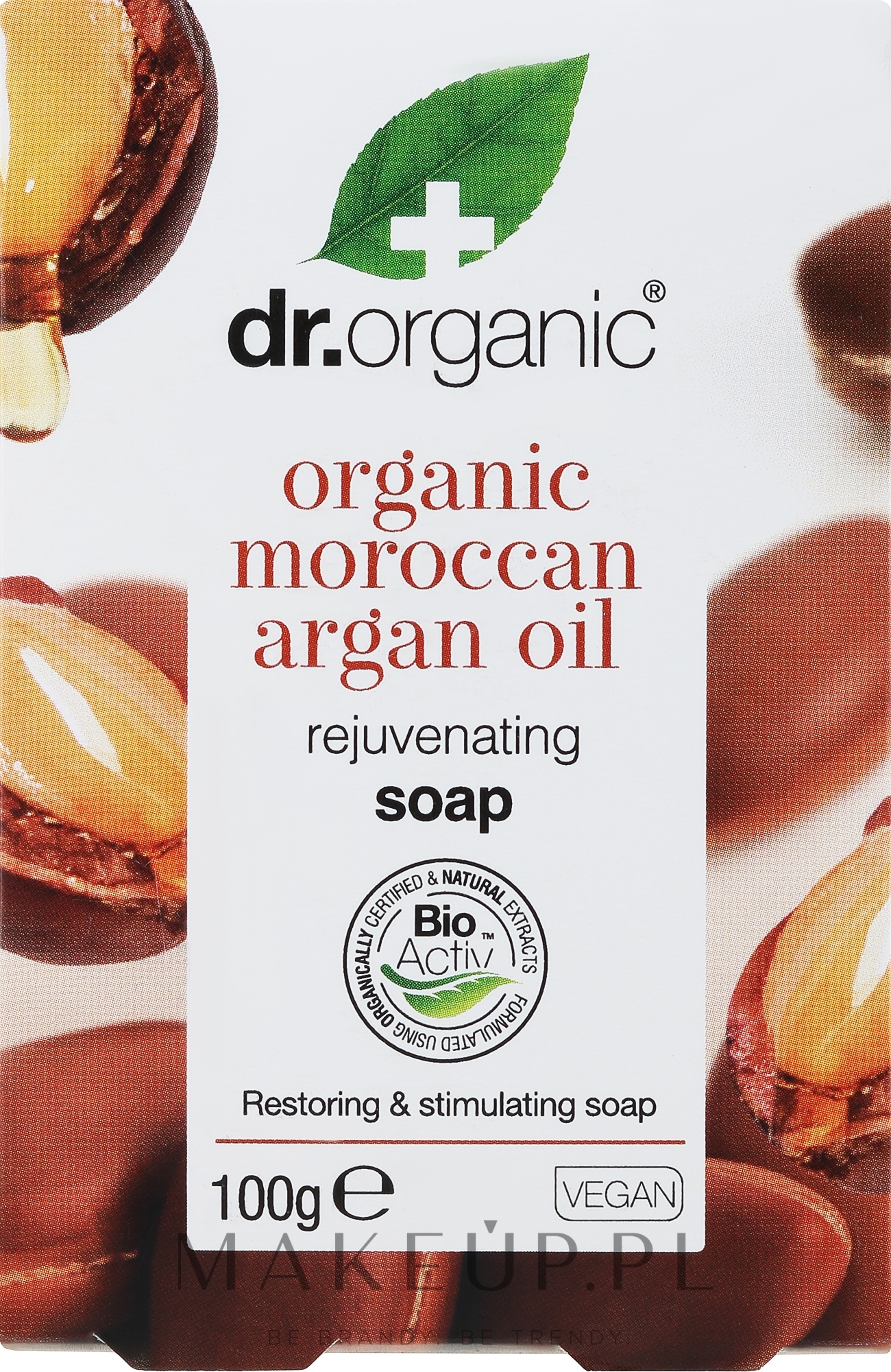 Mydło z olejkiem arganowym - Dr Organic Bioactive Skincare Organic Moroccan Argan Oil Soap — Zdjęcie 100 g