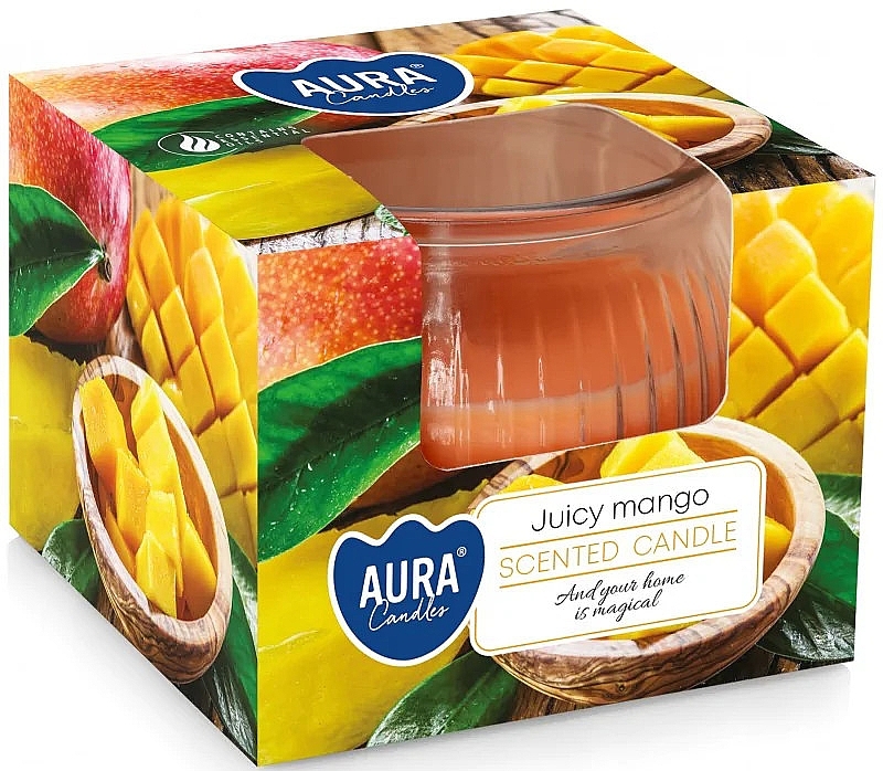 Świeca zapachowa w szkle Juicy mango - Bispol Scented Candle — Zdjęcie N1