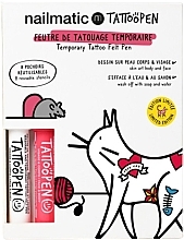 Kup Zestaw do tatuaży tymczasowych - Nailmatic Tattopen Duo Set The Cat By Ami Imaginaire