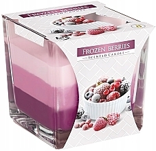 Kup Świeca zapachowa trójwarstwowa w szkle Mrożone jagody - Bispol Scented Candle Frozen Berries