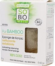 Kup Złuszczająca BIO gąbka konjac do oczyszczania twarzy - So'Bio Etic Pur Bamboo Exfoliating Cleaning Konjac Facial Sponge
