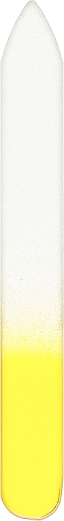 Pilnik do paznokci ze szkła powlekanego, 90 x 11 x 3 mm, żółty - Baihe Hair — Zdjęcie N1